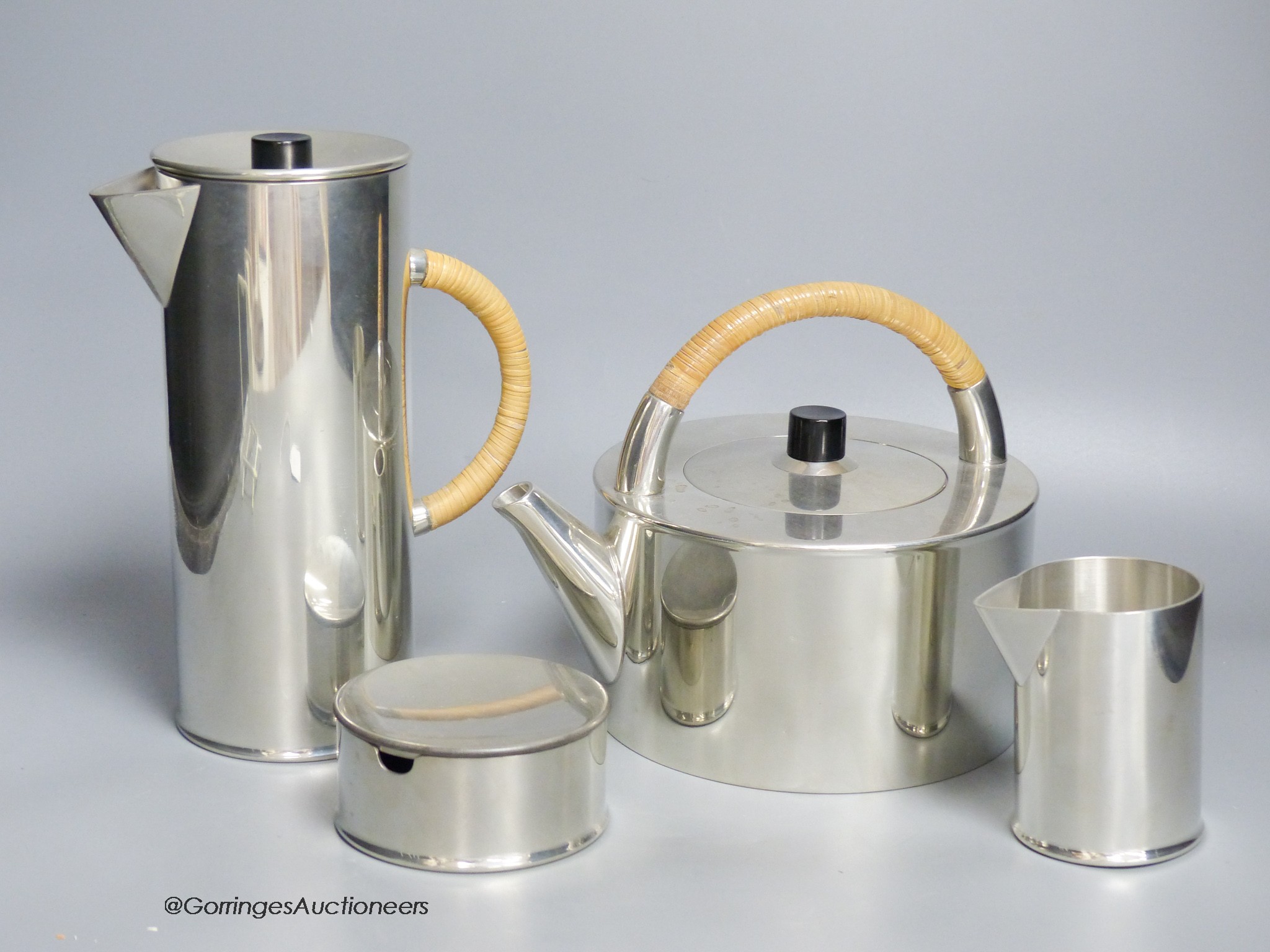 A Royal Selangor pewter tea and coffee set